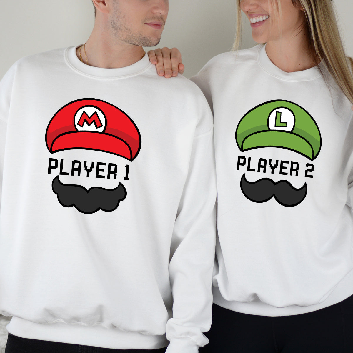 Player 1 Player 2 Matching Hoodies For Couples