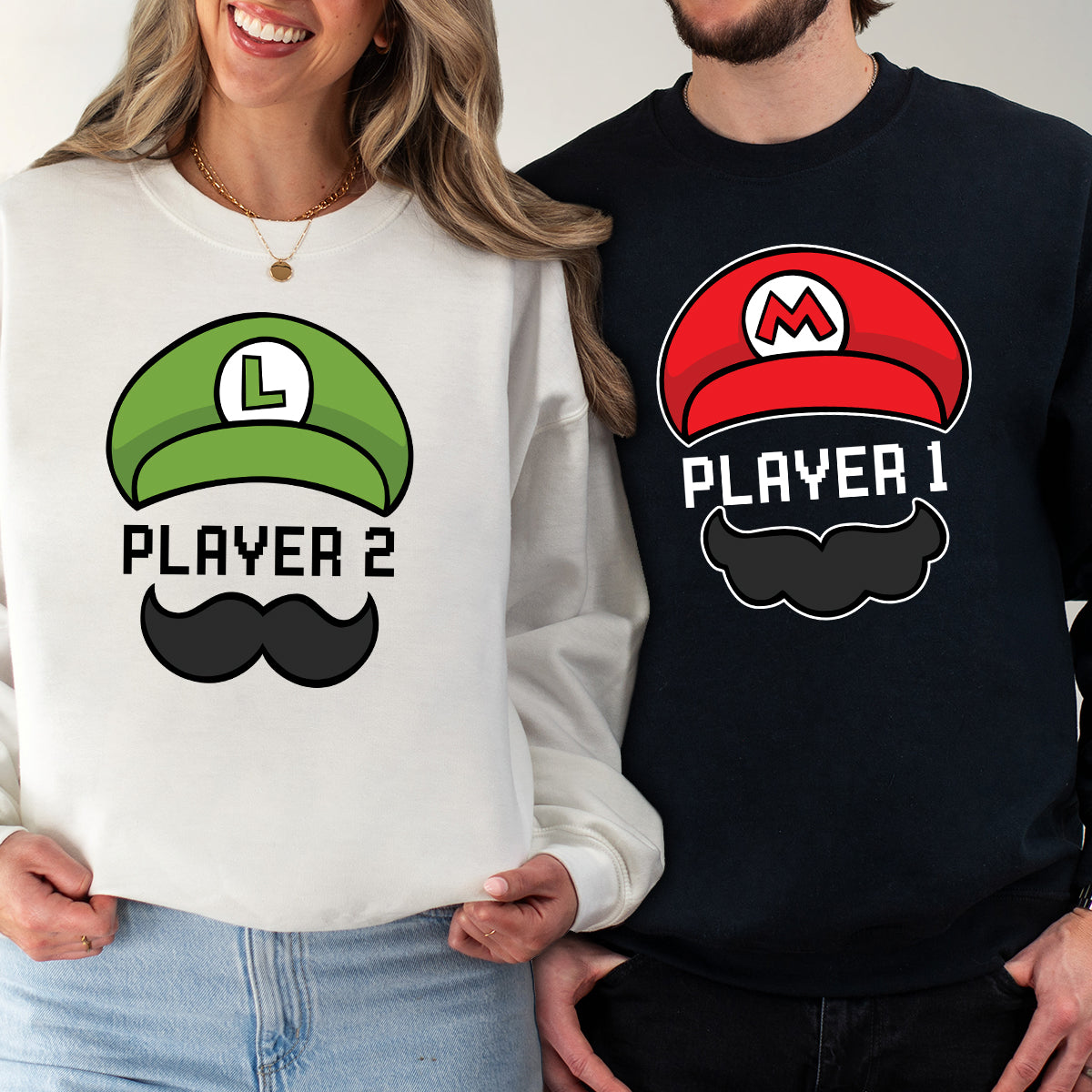 Player 1 Player 2 Matching Hoodies For Couples