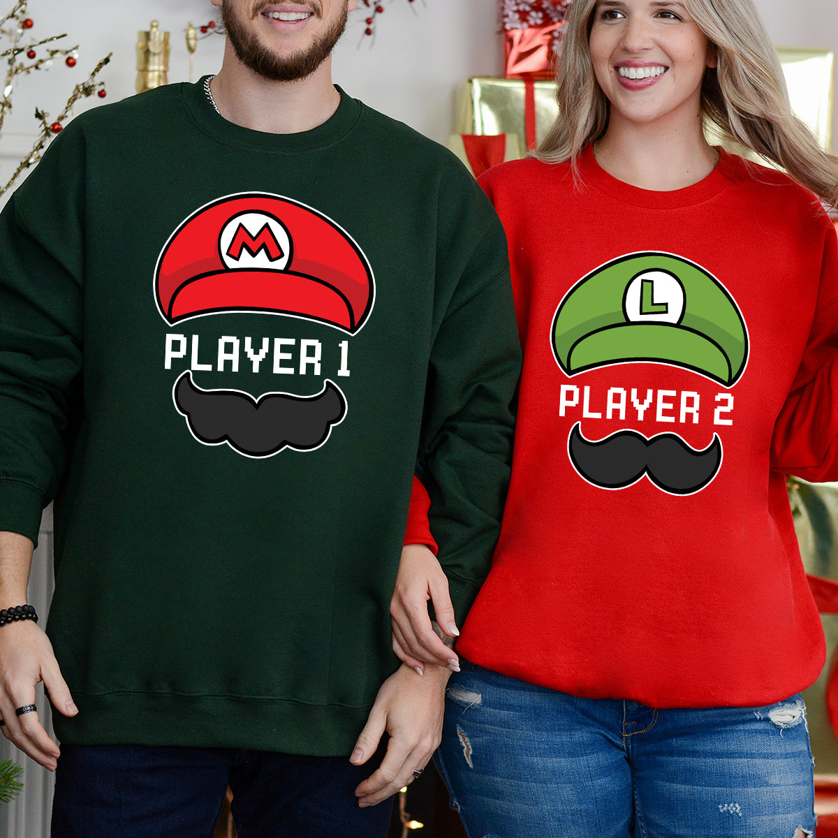 Player 1 Player 2 Matching Hoodies For Couples