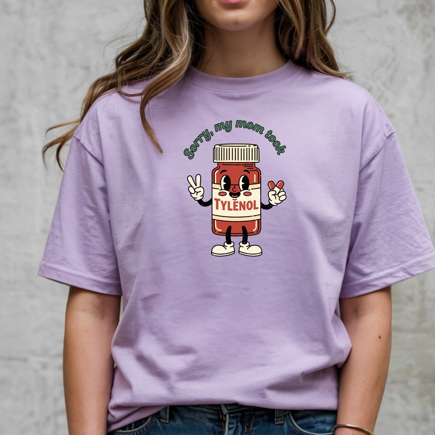 Please Be Patient My Mom Took Pain Relievers T-Shirt – Dark Humor Meme Tee