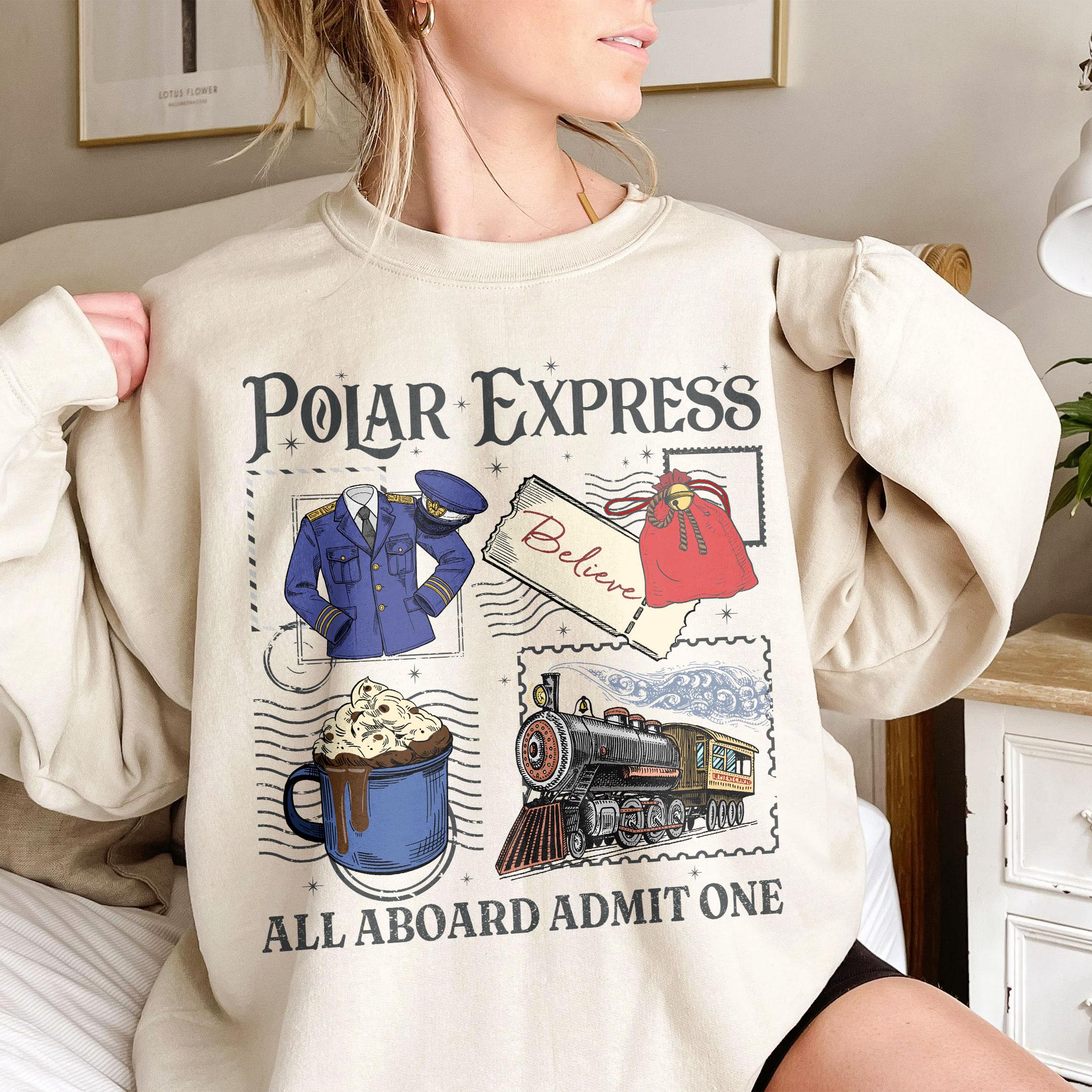 Polar Express Believe Christmas Shirt – 90s Holiday Movie Shirt – North Pole Magic Christmas Tee – Holiday Gift Shirt