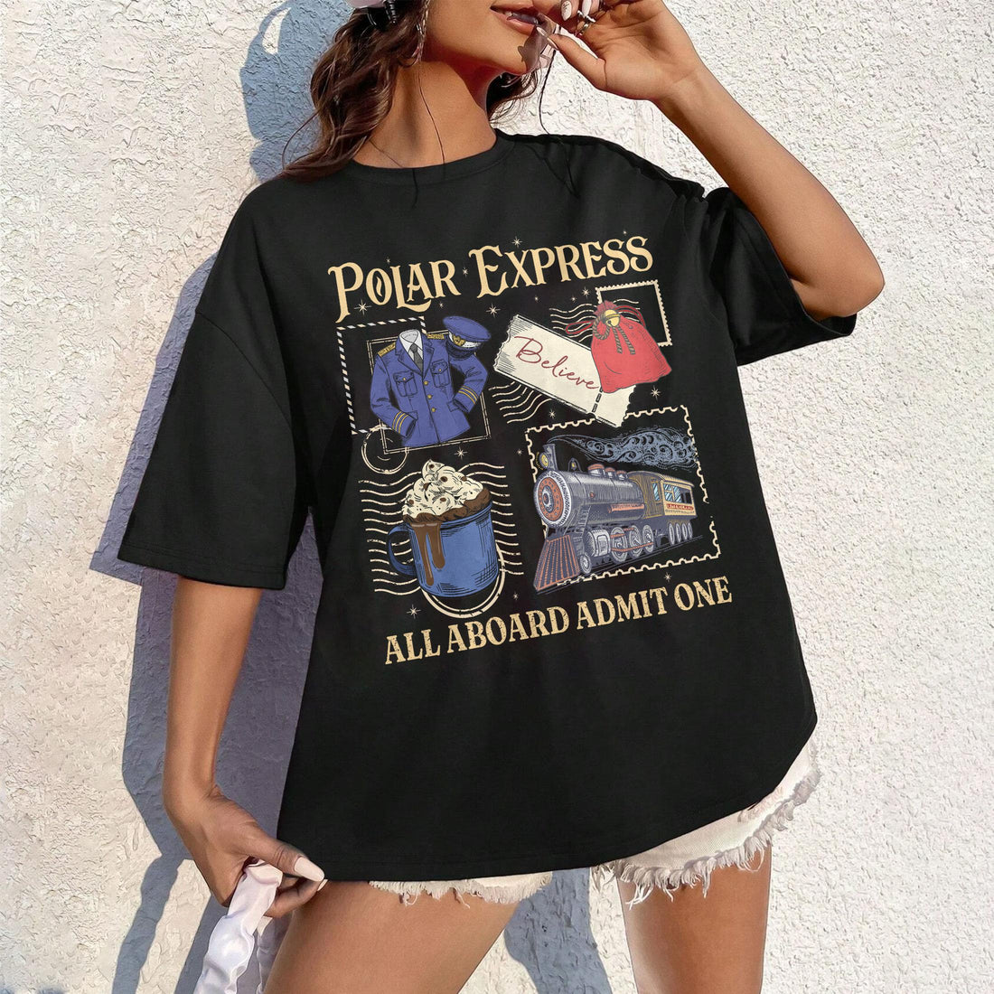 Polar Express Believe Christmas Shirt – 90s Holiday Movie Shirt – North Pole Magic Christmas Tee – Holiday Gift Shirt