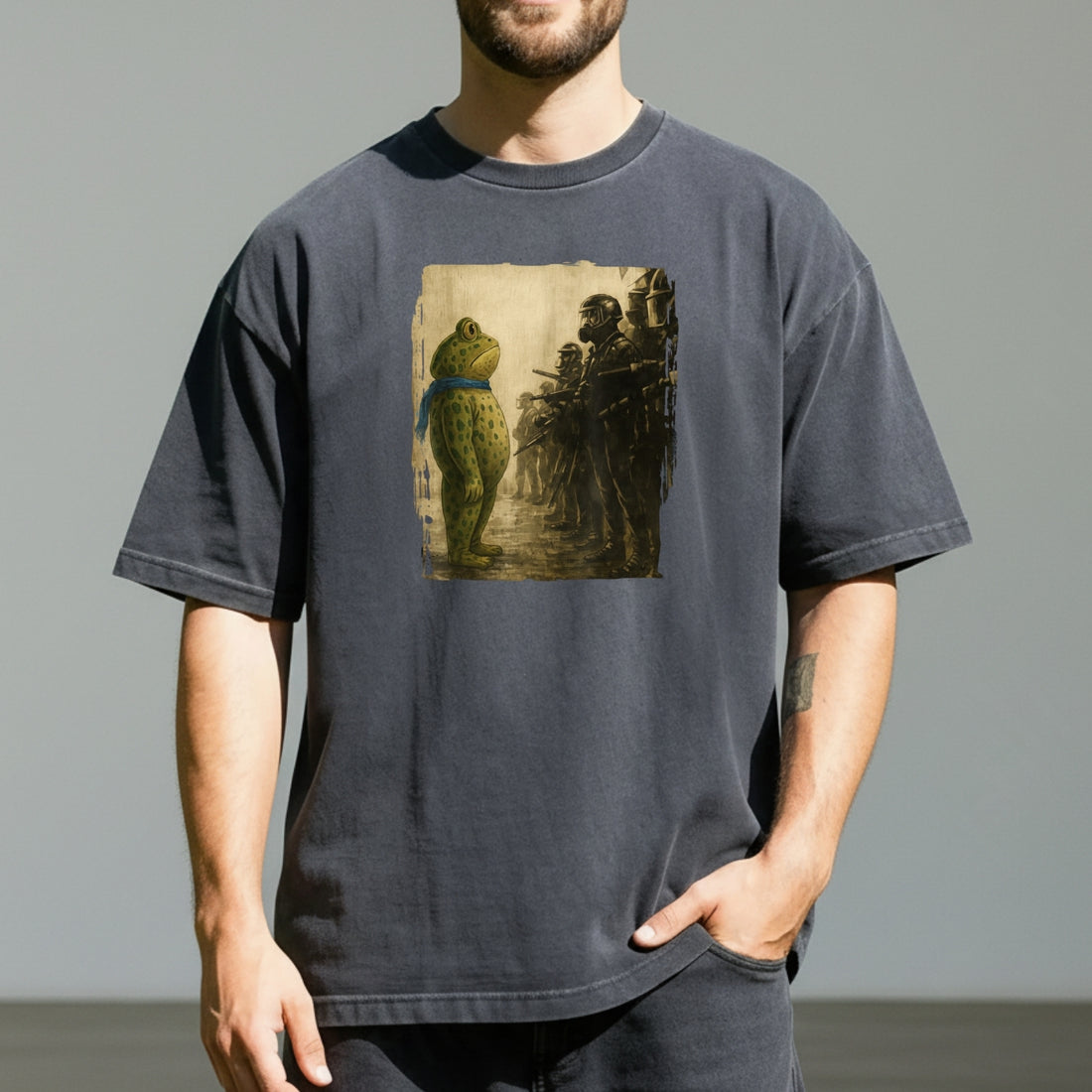 Portland Frog T-Shirt - Funny City Graphic Frog Tee