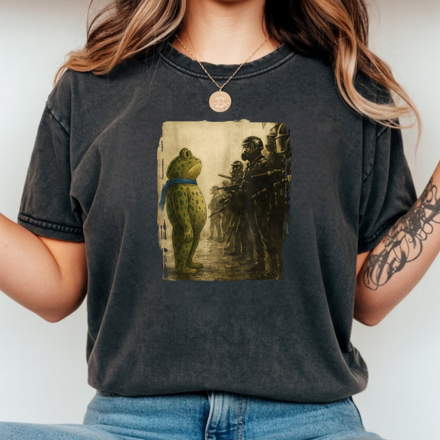 Portland Frog T-Shirt - Funny City Graphic Frog Tee