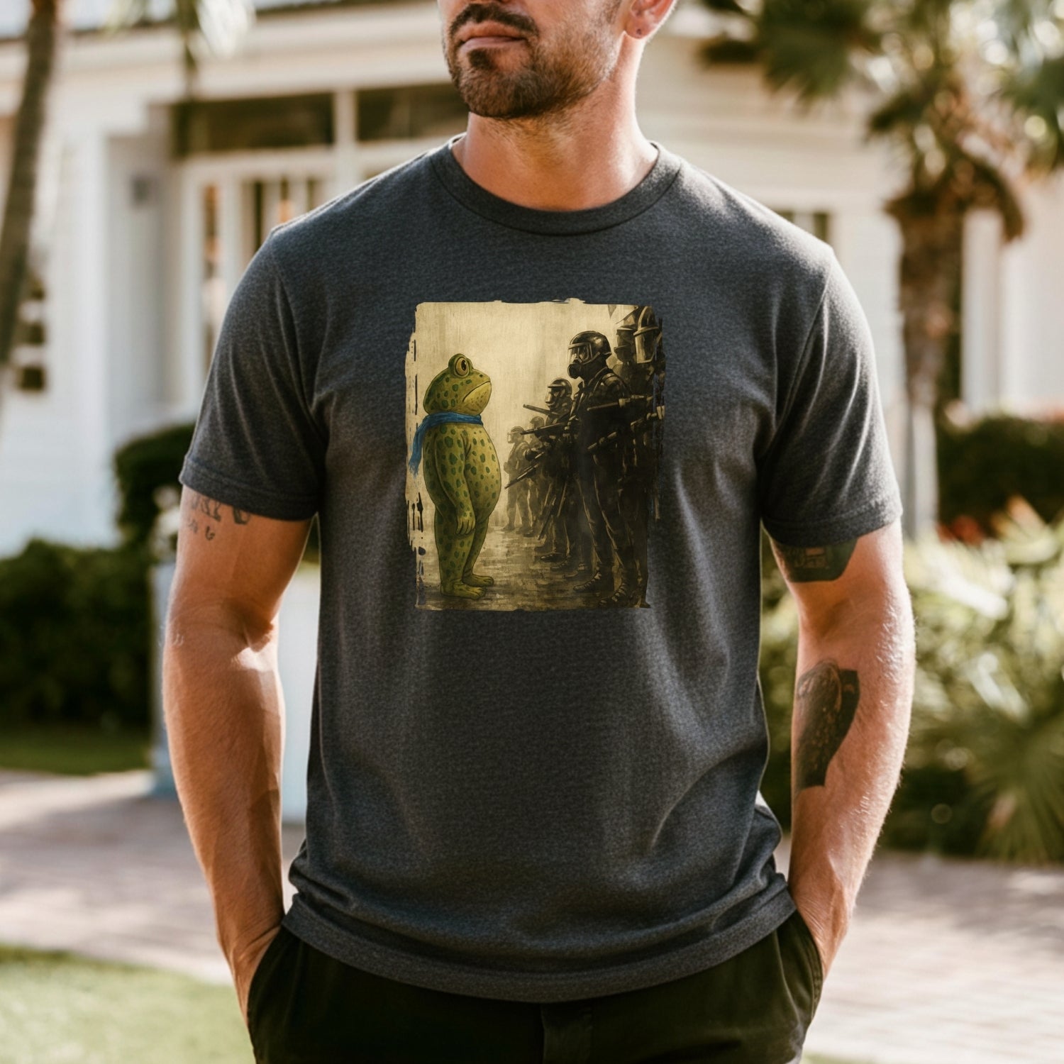 Portland Frog T-Shirt - Funny City Graphic Frog Tee