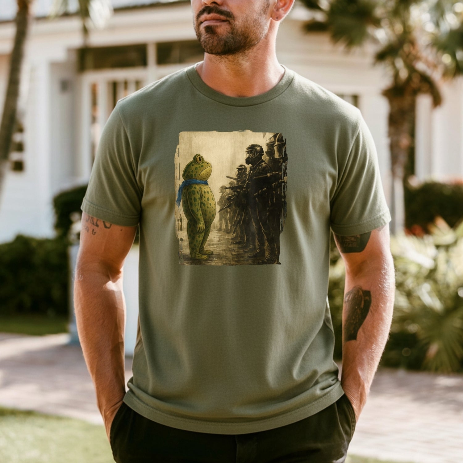 Portland Frog T-Shirt - Funny City Graphic Frog Tee