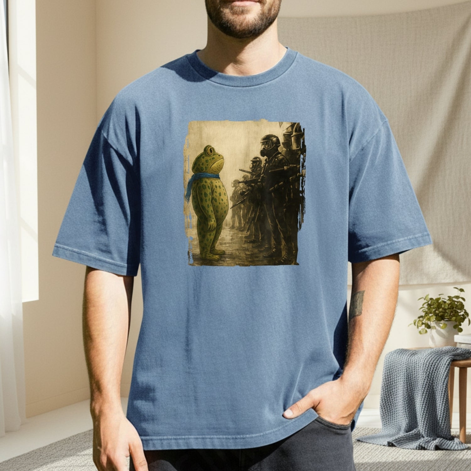 Portland Frog T-Shirt - Funny City Graphic Frog Tee