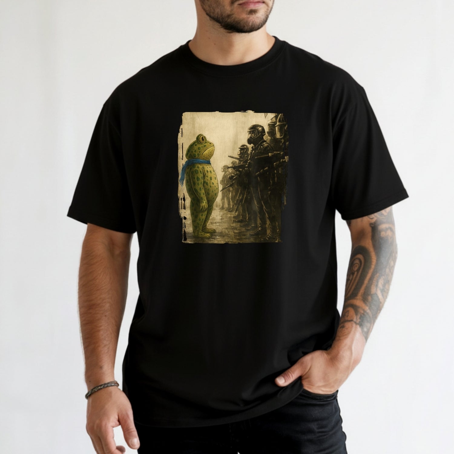 Portland Frog T-Shirt - Funny City Graphic Frog Tee