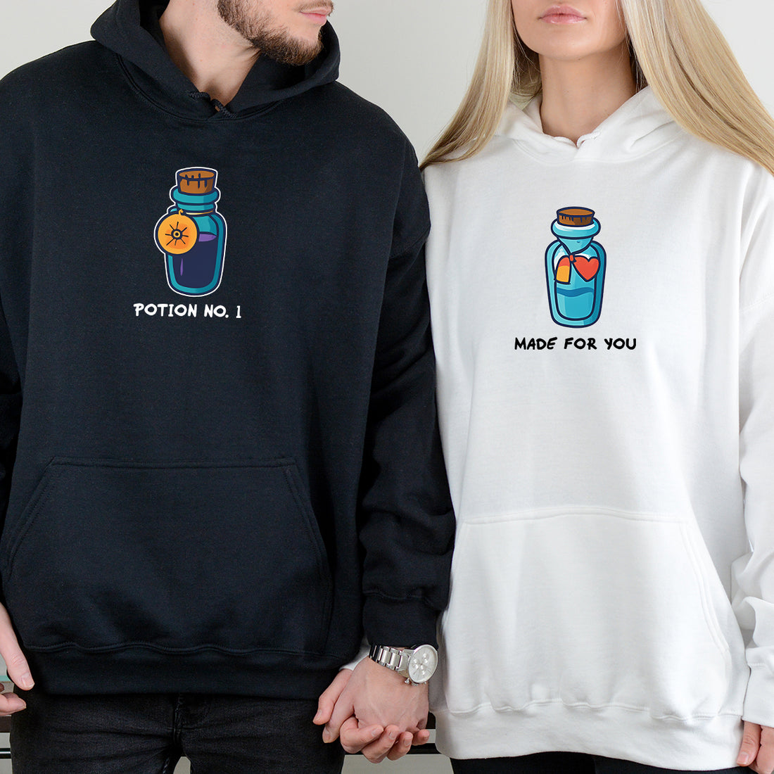 Potion Bottles Matching Hoodies For Couples