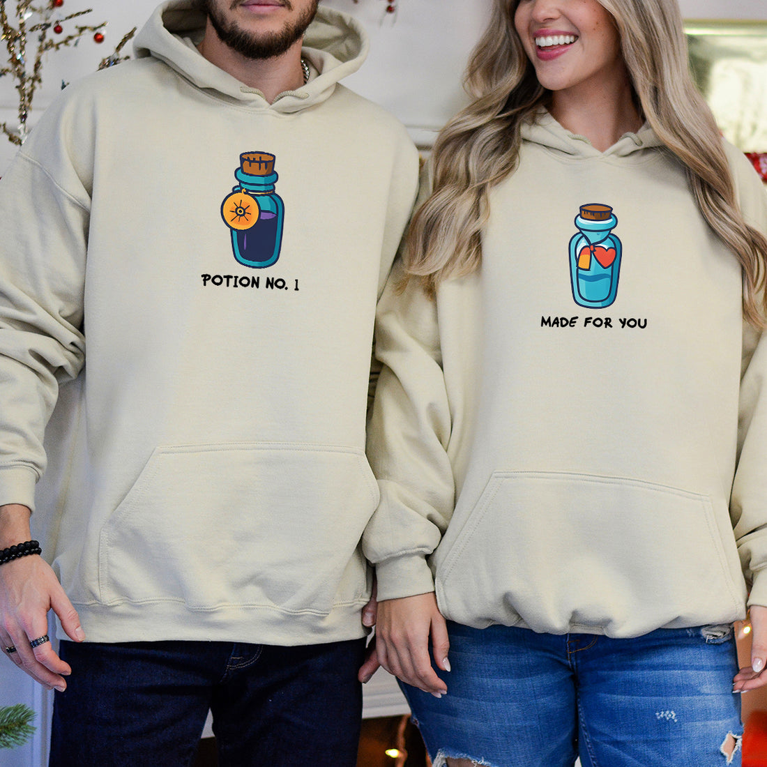 Potion Bottles Matching Hoodies For Couples