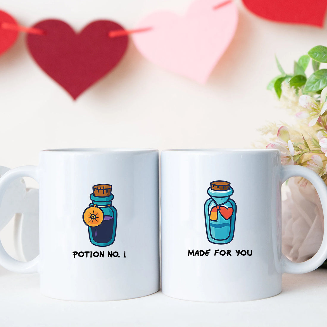 Potion Bottles Matching Mugs For Couples