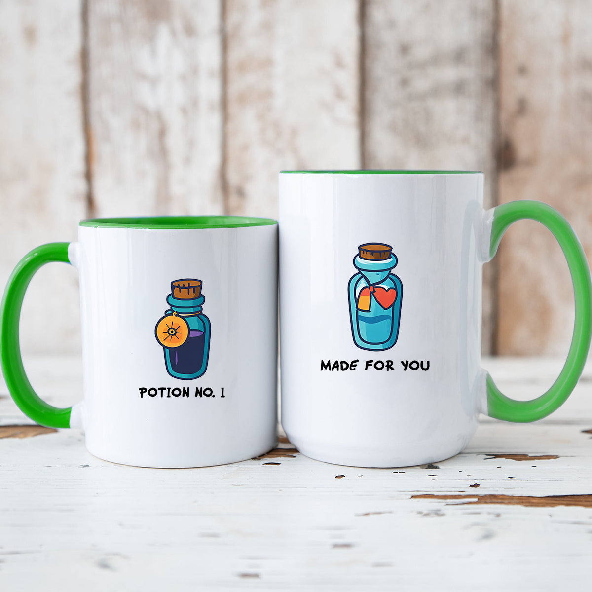 Potion Bottles Matching Mugs For Couples