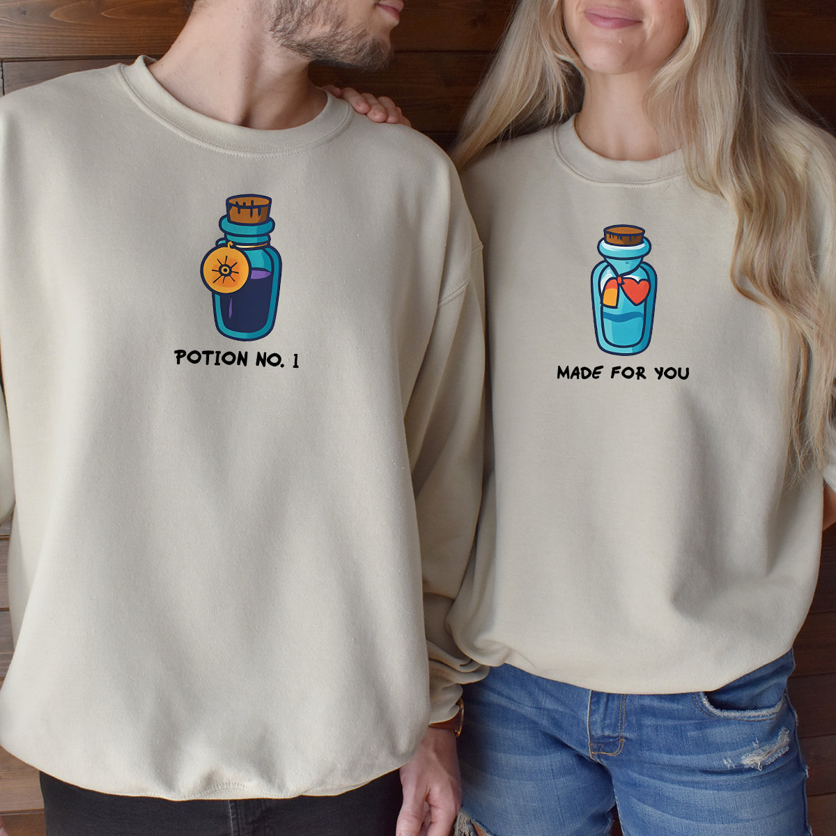 Potion Bottles Matching Hoodies For Couples