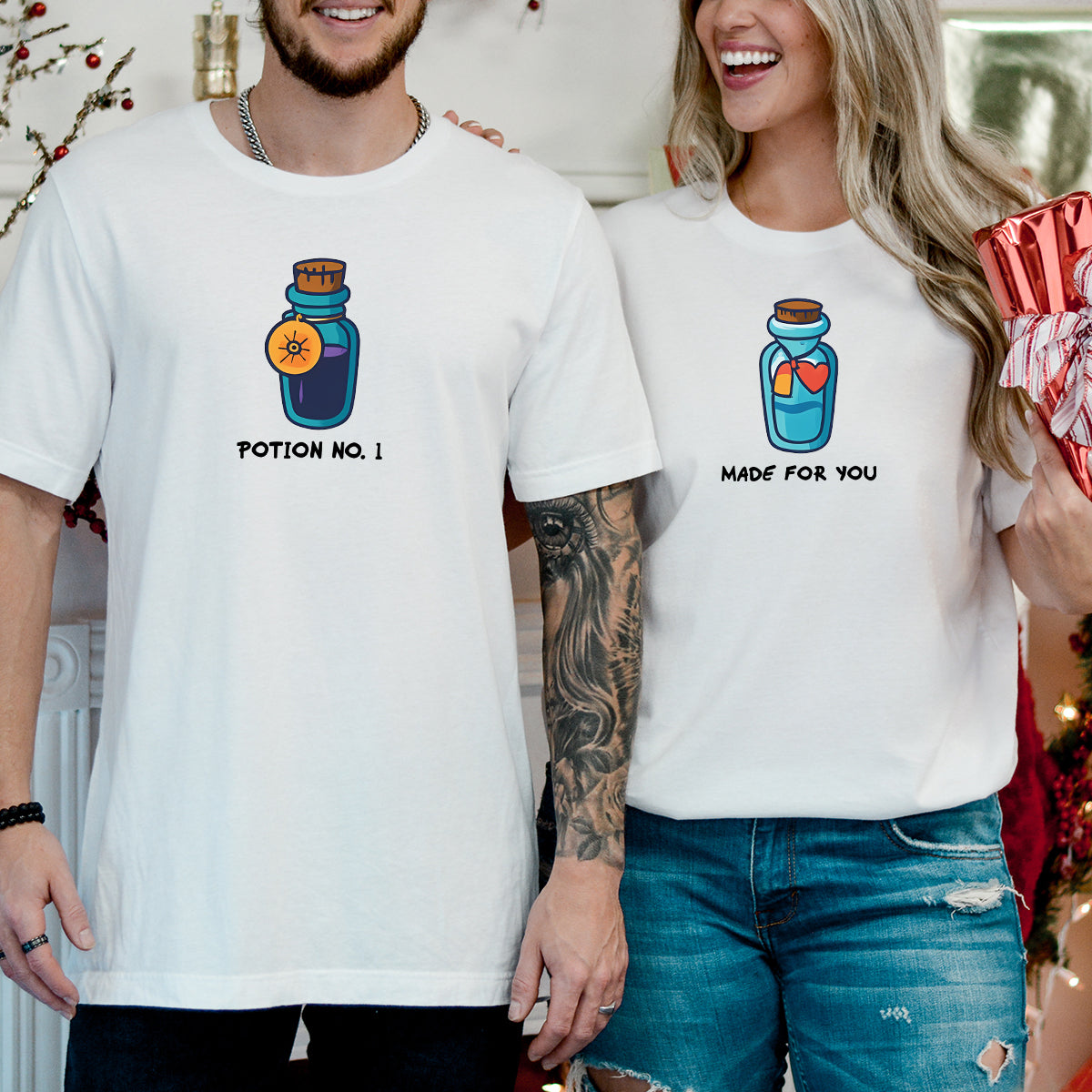 Potion Bottles Matching T-Shirts For Couples