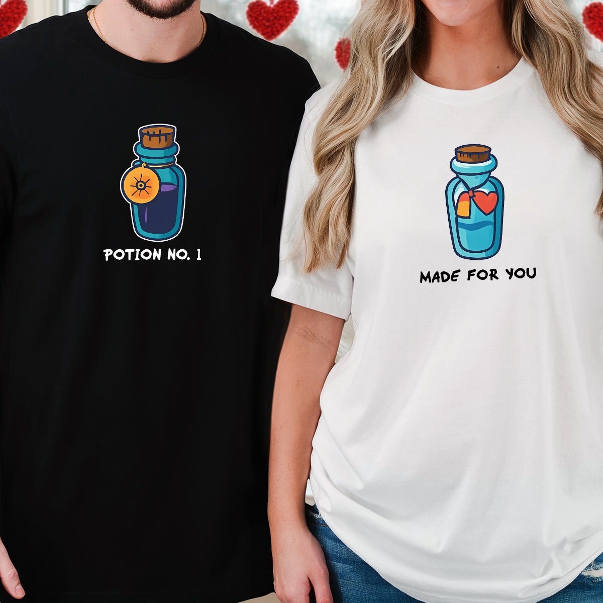 Potion Bottles Matching T-Shirts For Couples
