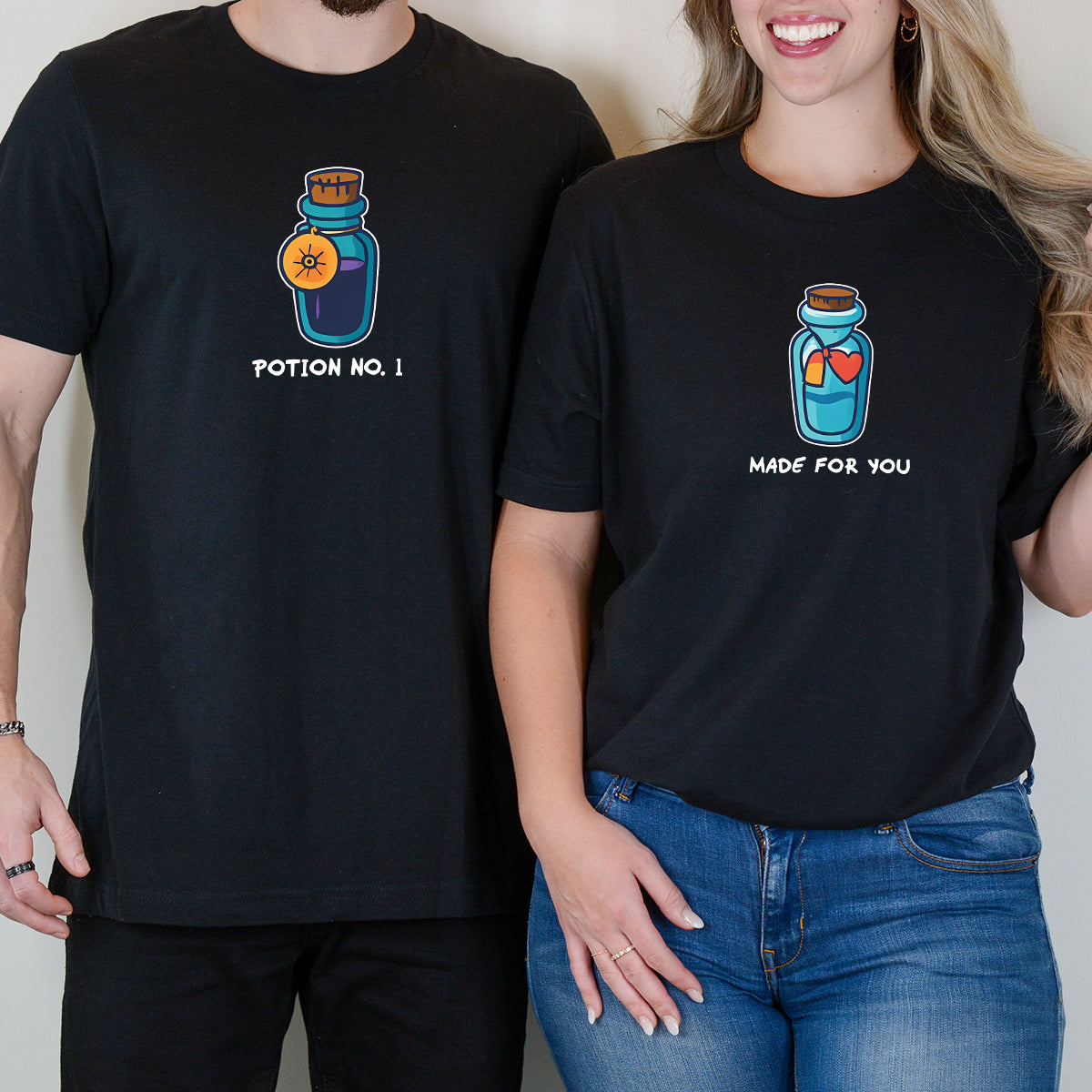 Potion Bottles Matching T-Shirts For Couples