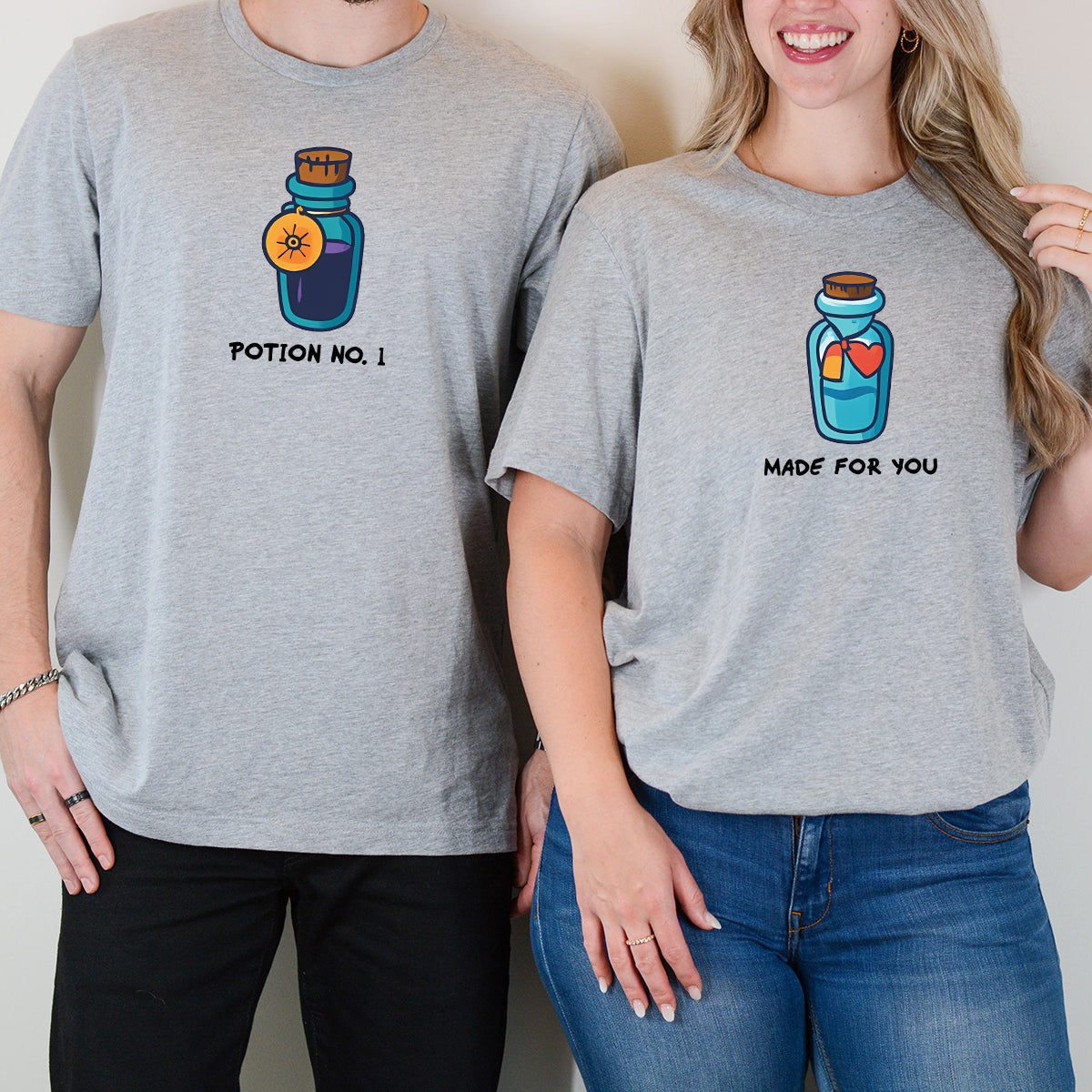 Potion Bottles Matching T-Shirts For Couples