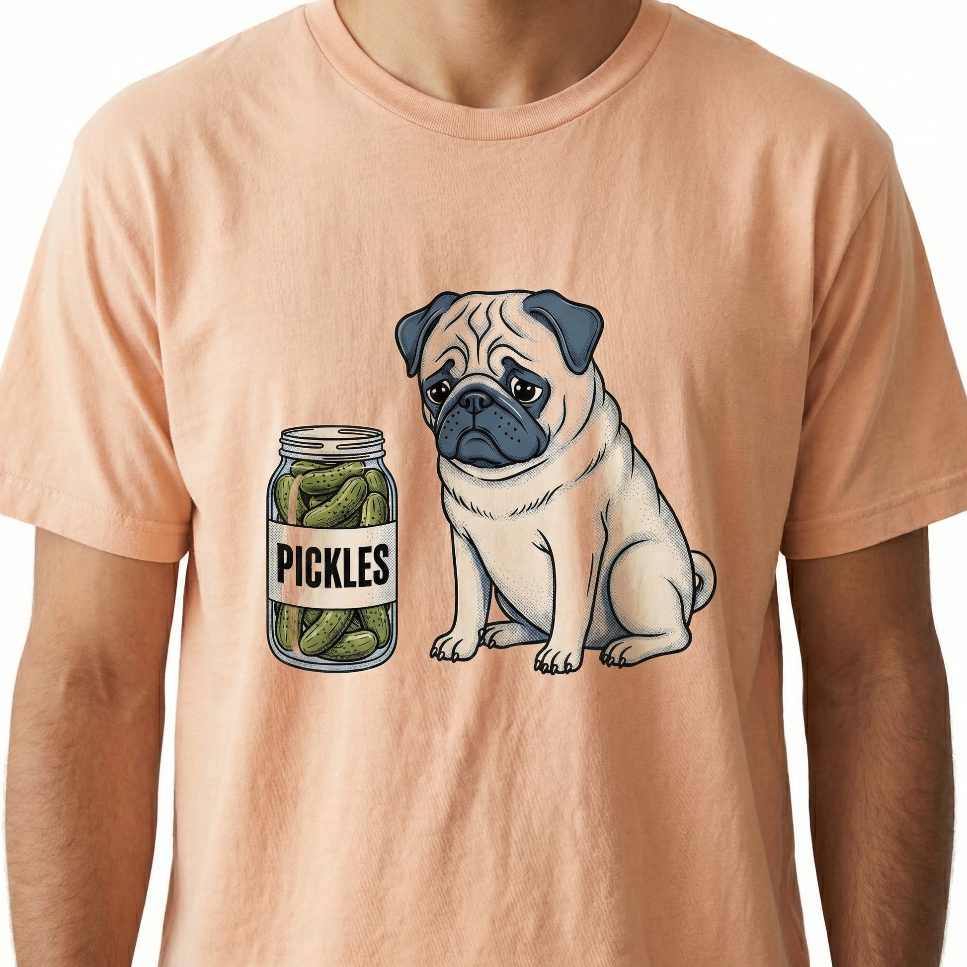 Pug Pickles T-Shirt – Adorable Dog Lover Gift for Men & Women