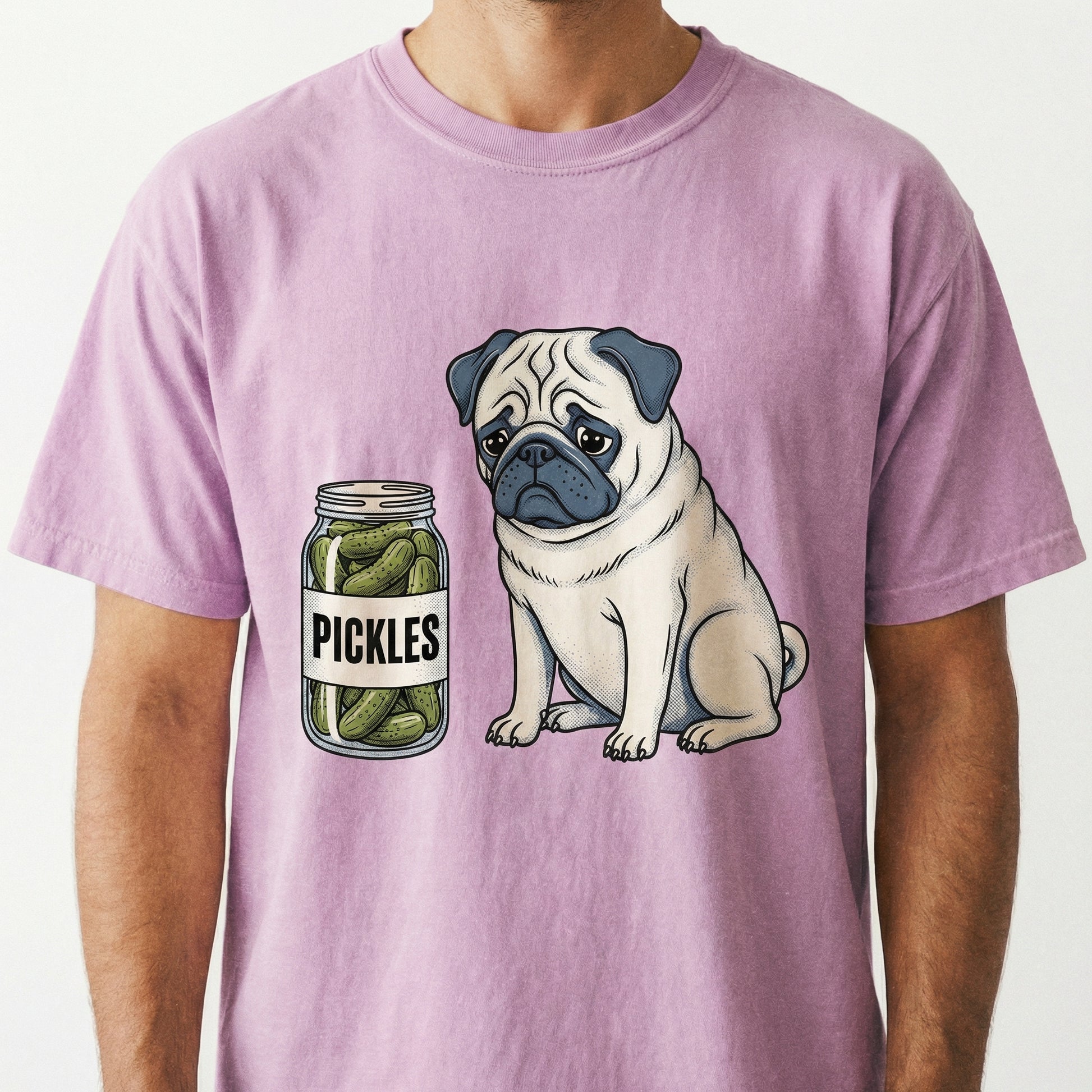 Pug Pickles T-Shirt – Adorable Dog Lover Gift for Men & Women