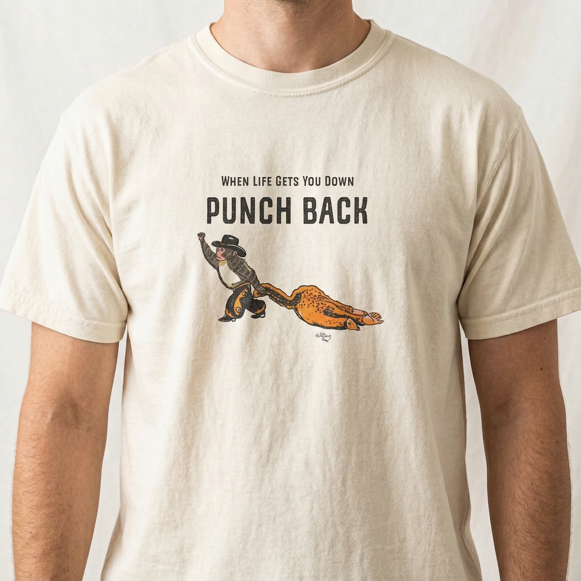 Punch Monkey Cowboy Cowgirl Shirt – Funny Western Animal Graphic Tee