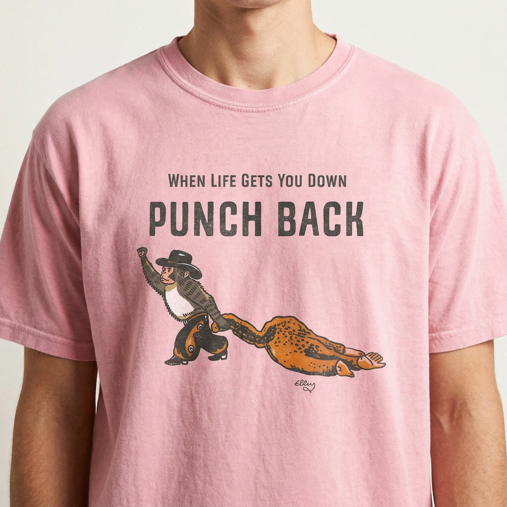 Punch Monkey Cowboy Cowgirl Shirt – Funny Western Animal Graphic Tee