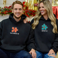 Puzzle Heart Matching Hoodies For Couples