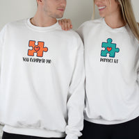 Puzzle Heart Matching Hoodies For Couples