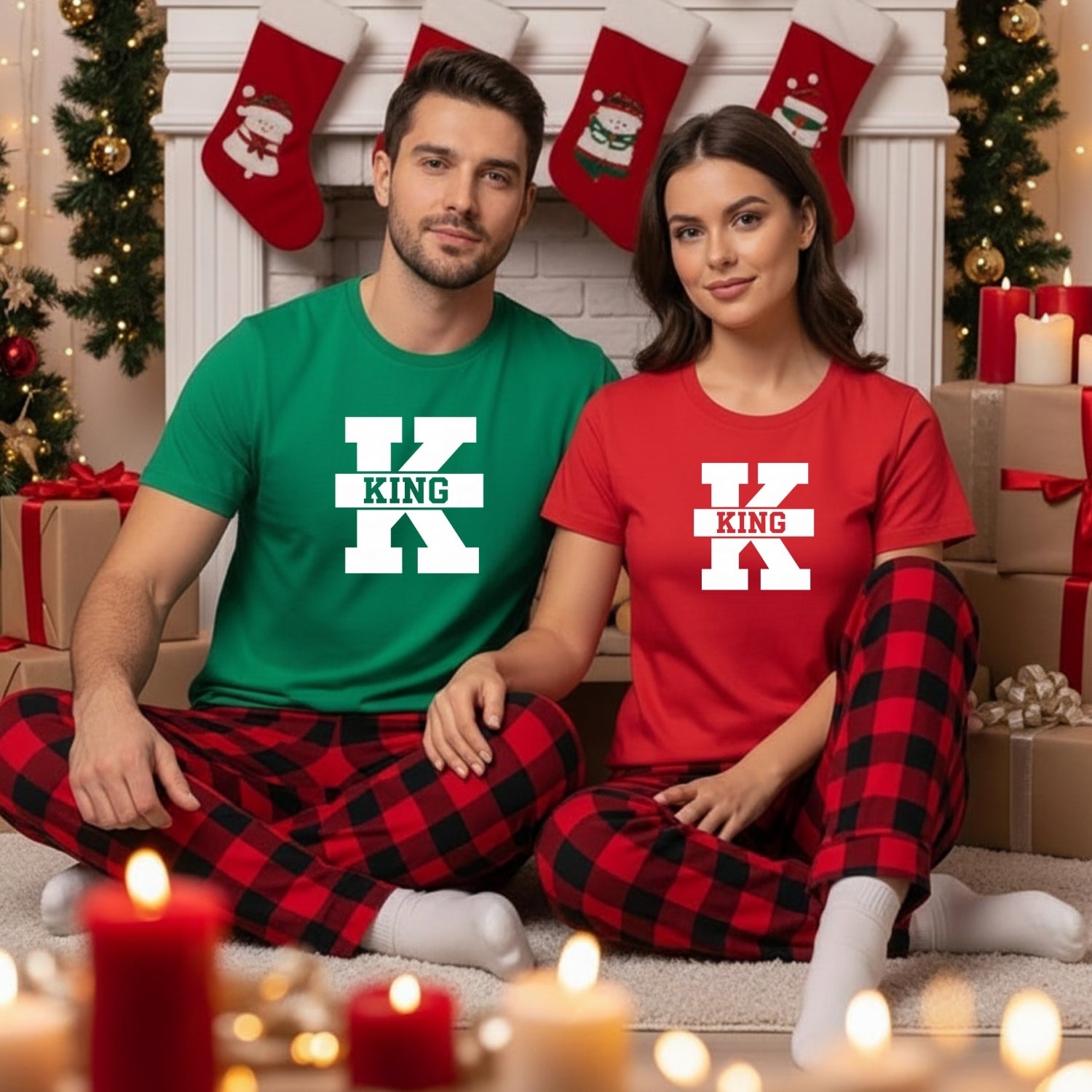 Queen and King Matching T-Shirts For Couple