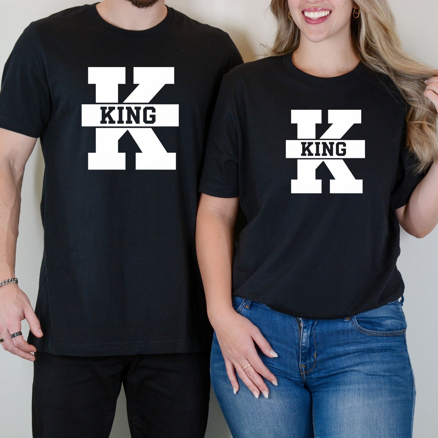 Queen and King Matching T-Shirts For Couple