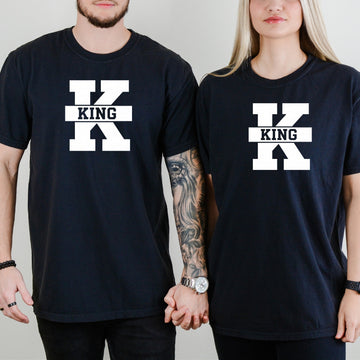 Queen and King Matching T-Shirts For Couple
