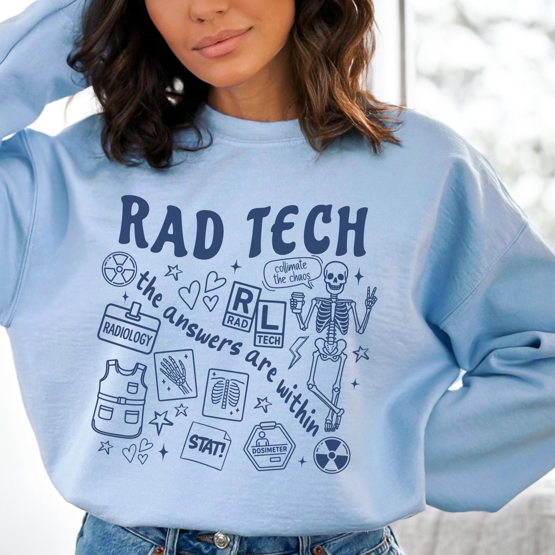 Radiologic Tech Sweatshirt – RAD Tech Week Gift, X-Ray Technologist Crewneck Shirt