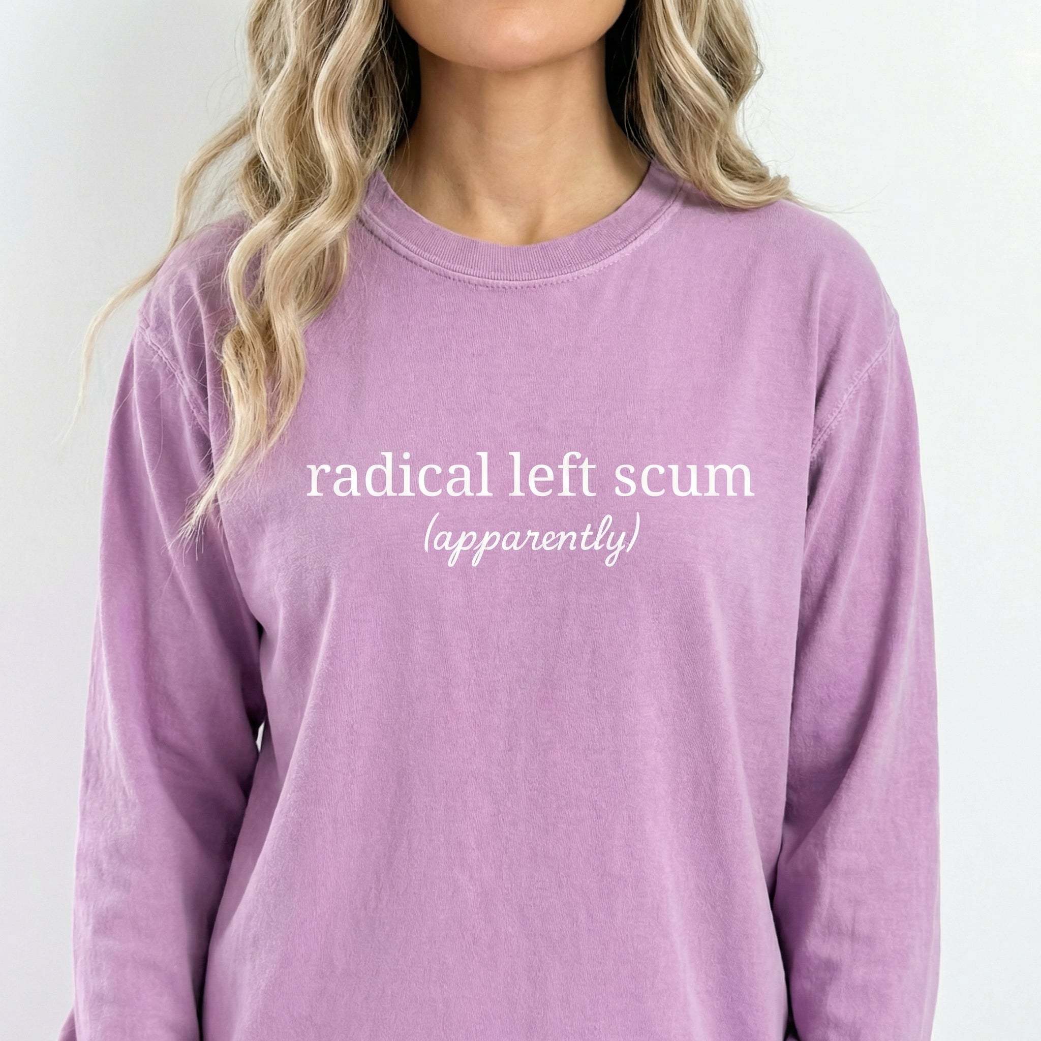 Radical Left Scum Graphic T-Shirt - Political Satire Humor Tee
