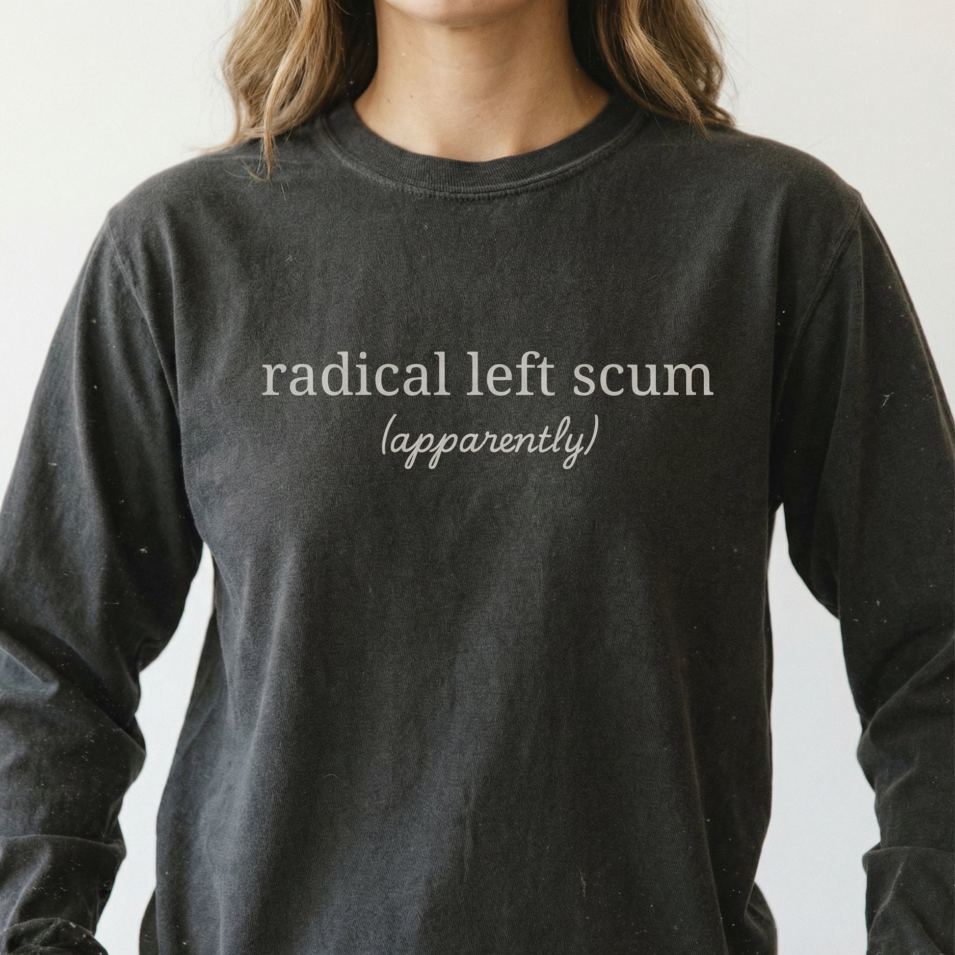 Radical Left Scum Graphic T-Shirt - Political Satire Humor Tee