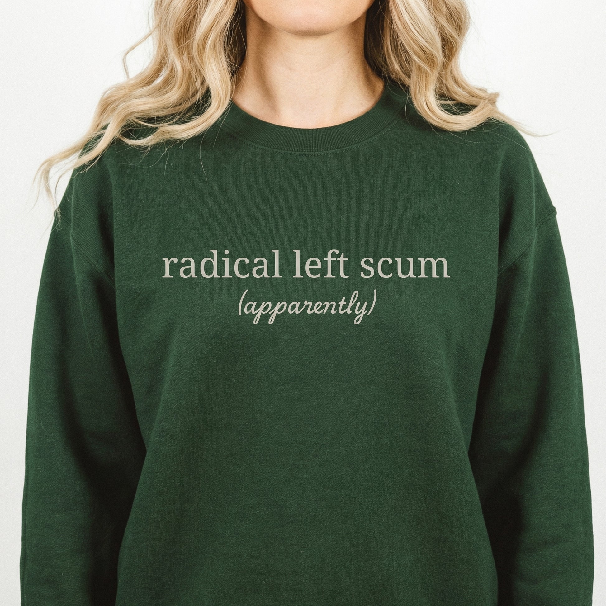 Radical Left Scum Graphic T-Shirt - Political Satire Humor Tee
