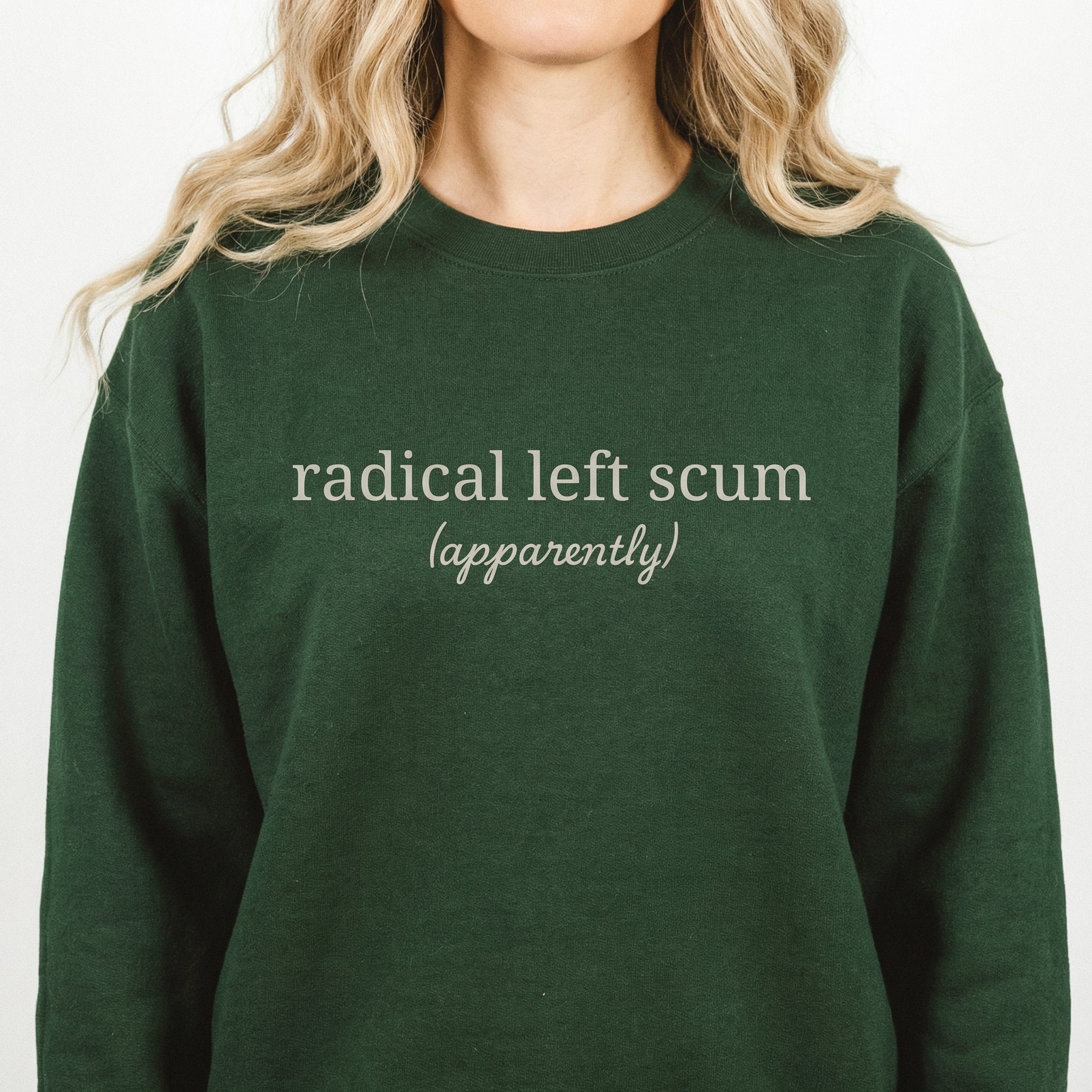 Radical Left Scum Graphic T-Shirt - Political Satire Humor Tee