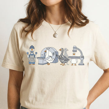 Radiologic Technologist Goose Shirt – Funny X-Ray Tech Graphic T-Shirt – Medical Humor Tee