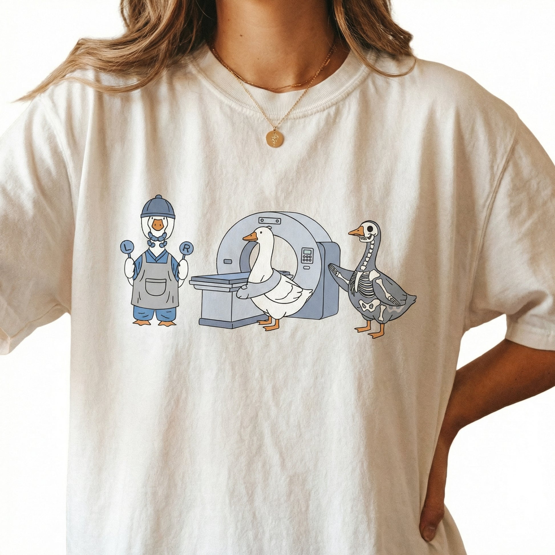 Radiologic Technologist Goose Shirt – Funny X-Ray Tech Graphic T-Shirt – Medical Humor Tee