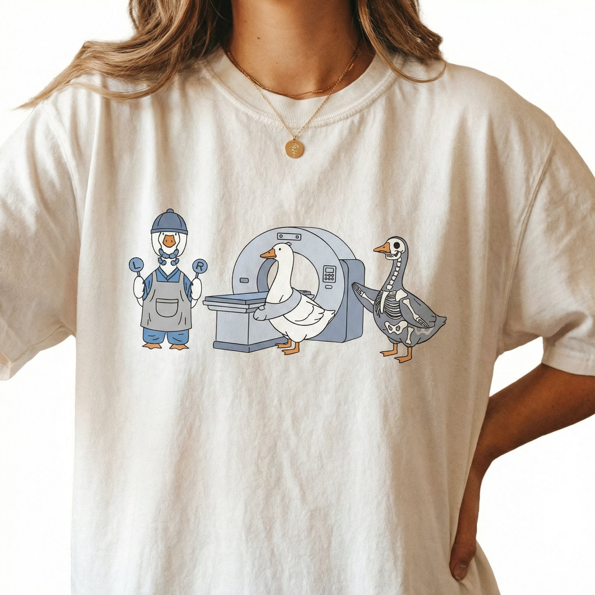 Radiologic Technologist Goose Shirt – Funny X-Ray Tech Graphic T-Shirt – Medical Humor Tee