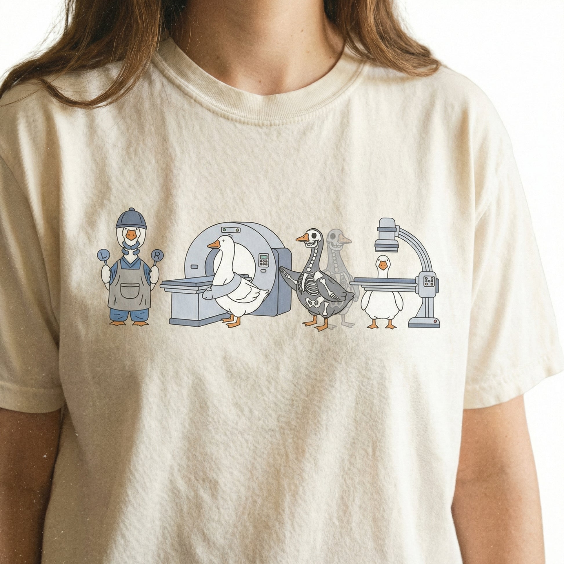 Radiologic Technologist Goose Shirt – Funny X-Ray Tech Graphic T-Shirt – Medical Humor Tee