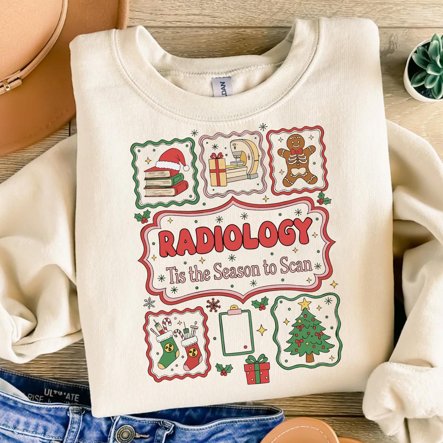 Radiology Christmas Shirt – X-Ray Christmas Tee for Radiology Techs & Nurses