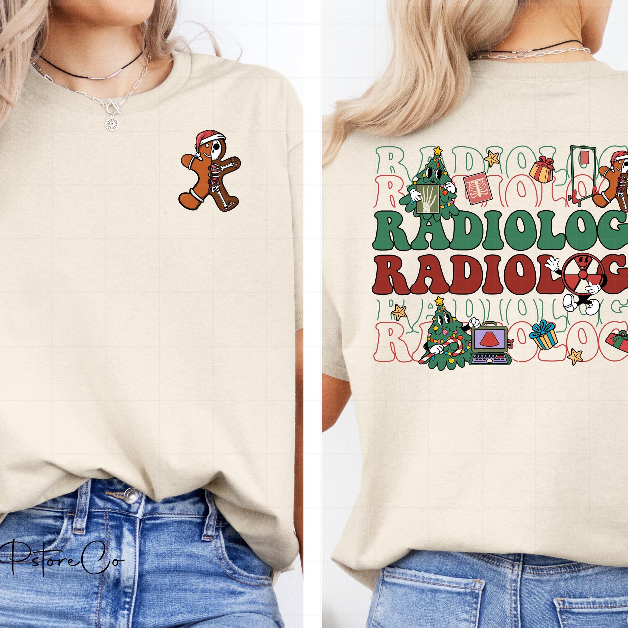 Radiology Christmas Shirt or Sweatshirt – X-Ray Tech Christmas Tee, RAD Tech Holiday Gift