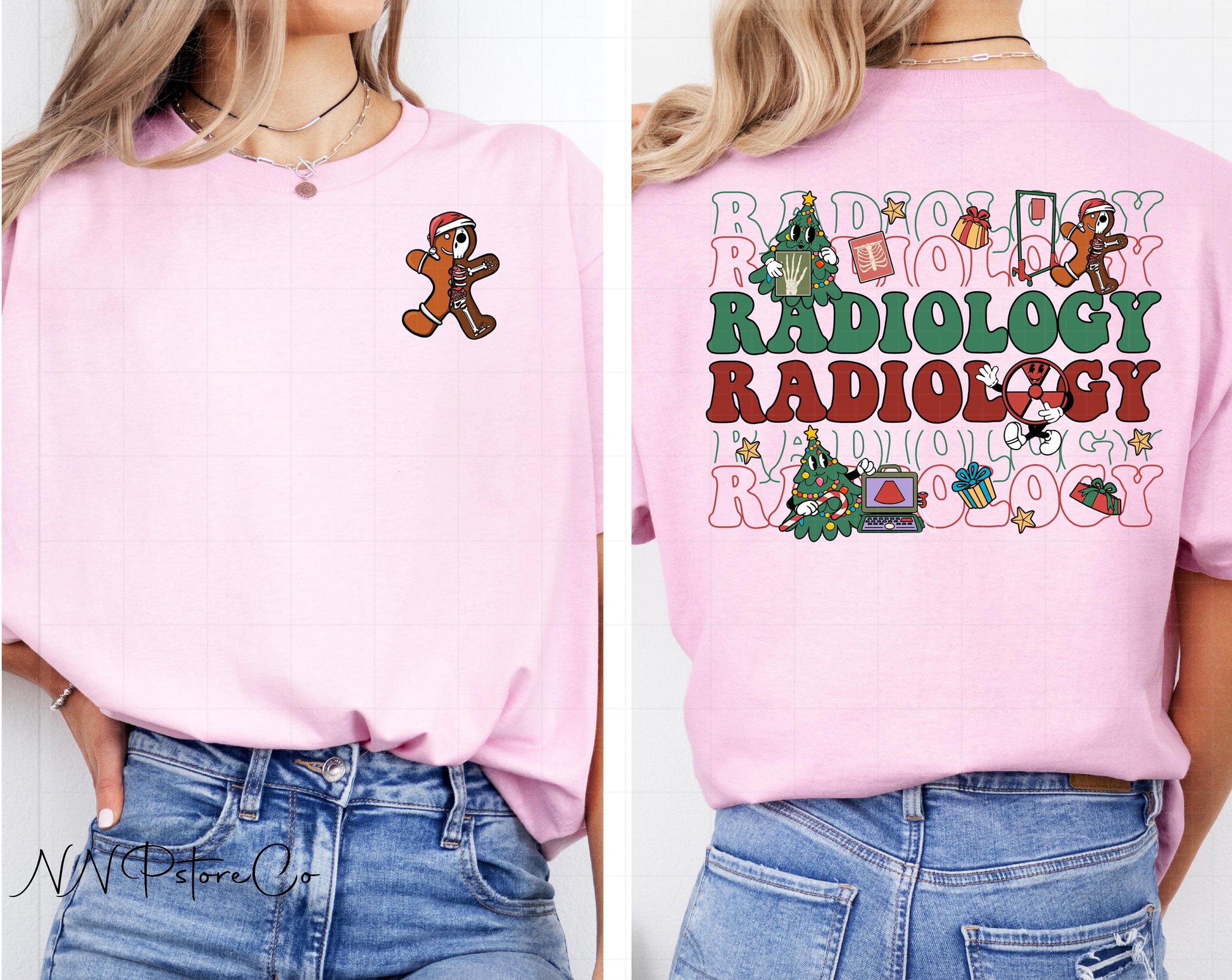 Radiology Christmas Shirt or Sweatshirt – X-Ray Tech Christmas Tee, RAD Tech Holiday Gift