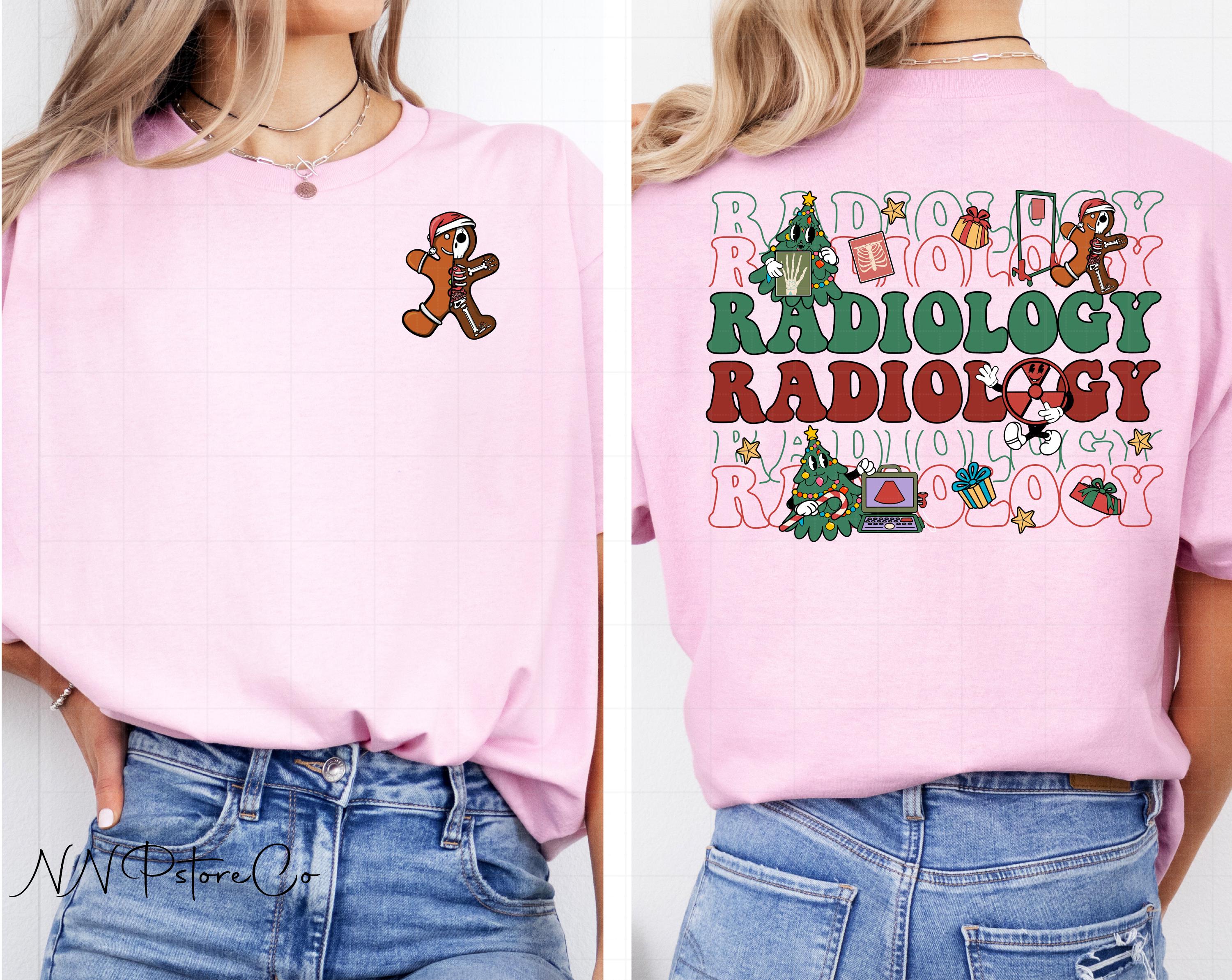 Radiology Christmas Shirt or Sweatshirt – X-Ray Tech Christmas Tee, RAD Tech Holiday Gift