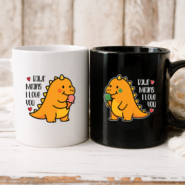 Rawr Love Matching Mugs For Couples