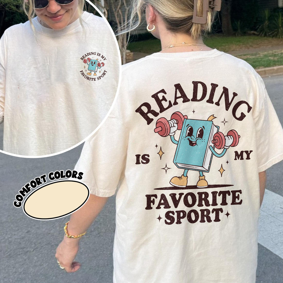 Reading Is My Favorite Sport Shirt – Funny Bookish Gym Tee for Book Lovers