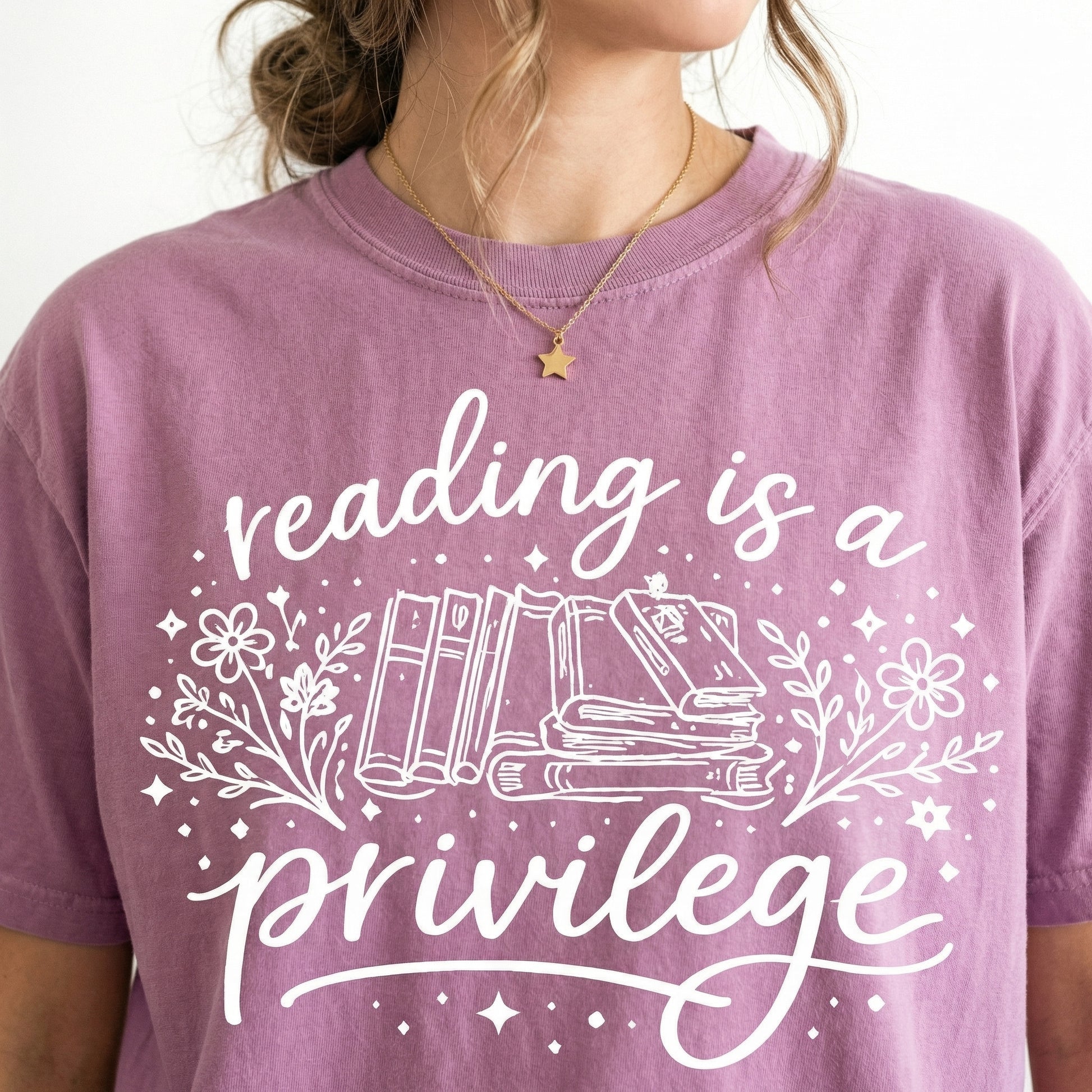 Reading Is a Privilege Graphic T-Shirt - Book Humor Tee Book Lover Gift