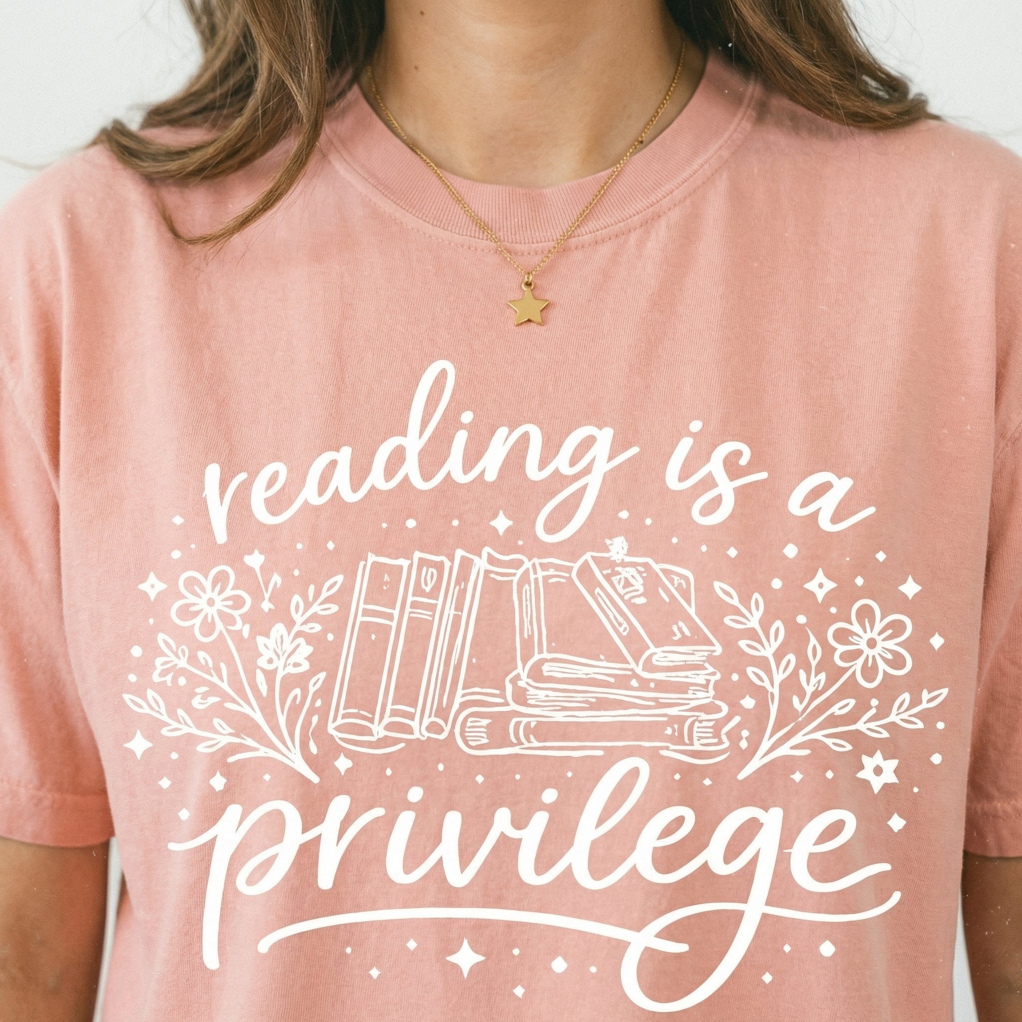 Reading Is a Privilege Graphic T-Shirt - Book Humor Tee Book Lover Gift