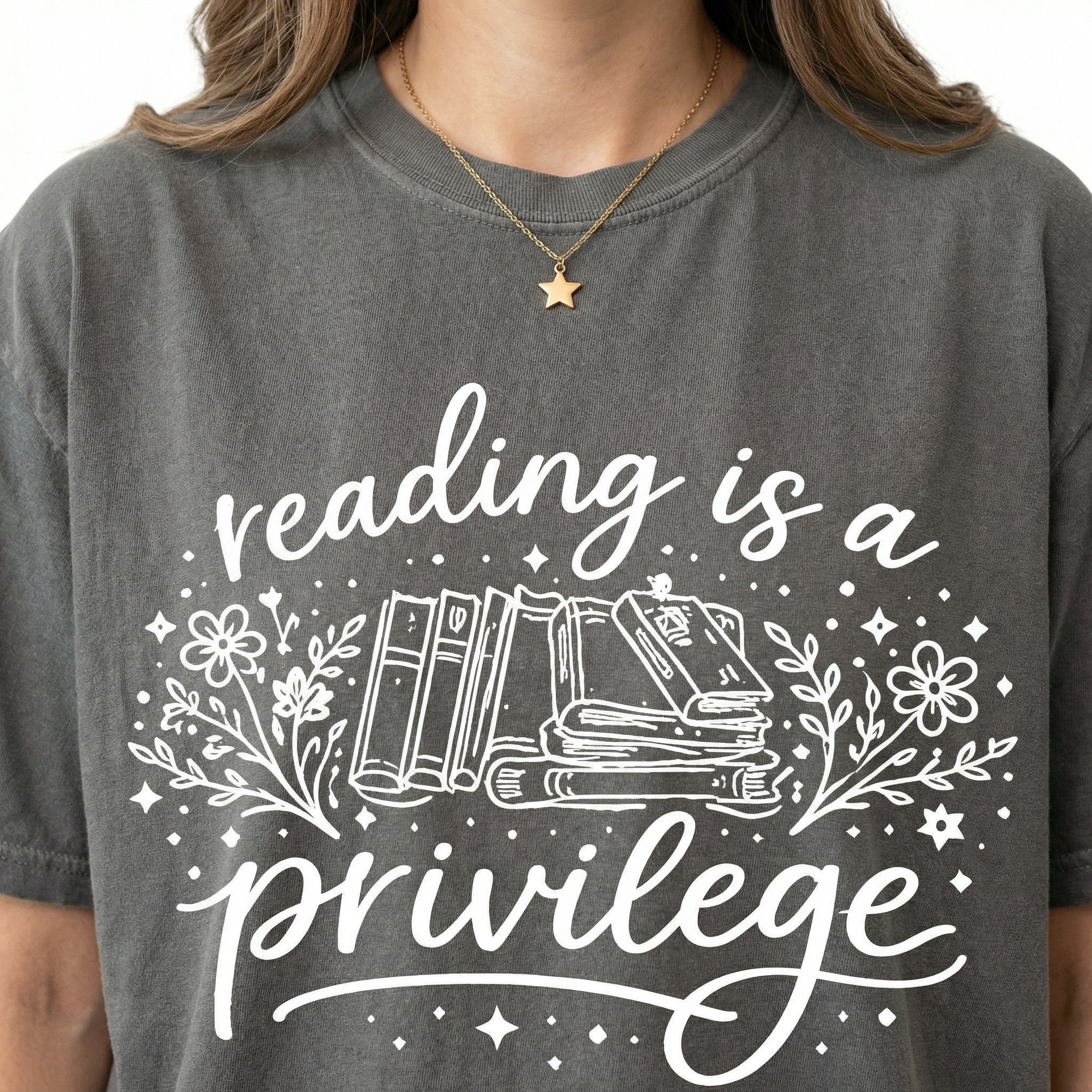 Reading Is a Privilege Graphic T-Shirt - Book Humor Tee Book Lover Gift