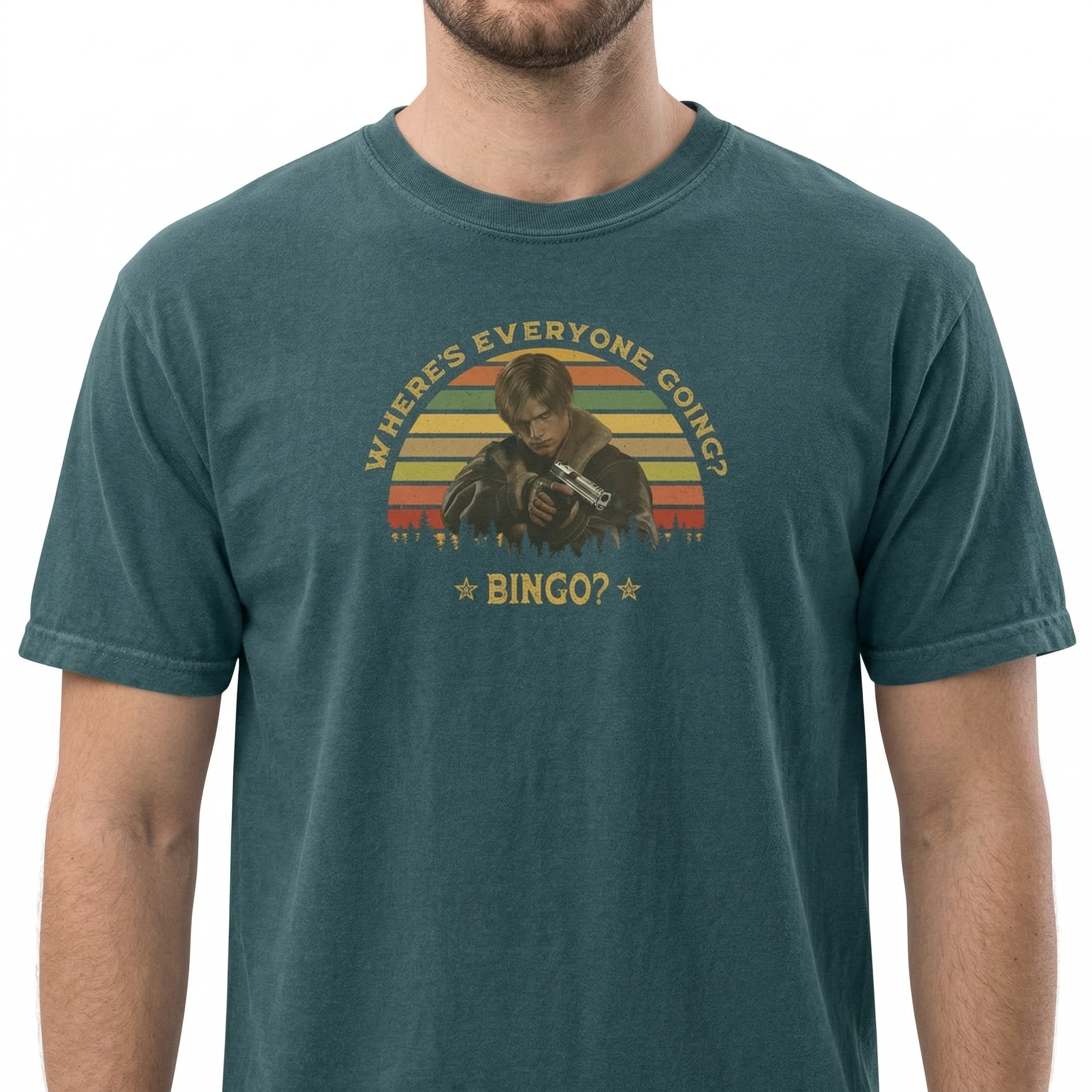 Resident Evil Leon Kennedy Bingo T-Shirt – Gaming Graphic Tee