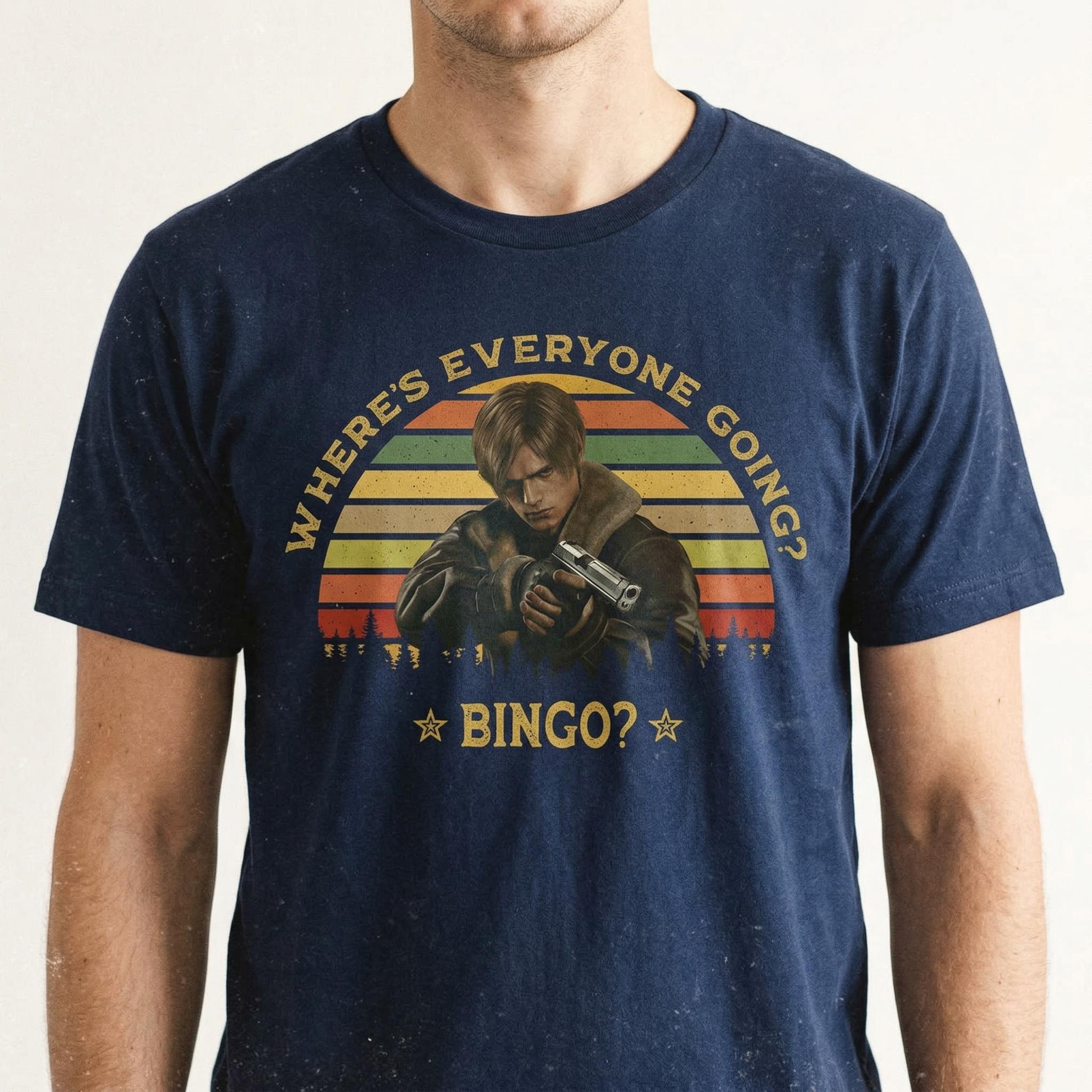 Resident Evil Leon Kennedy Bingo T-Shirt – Gaming Graphic Tee